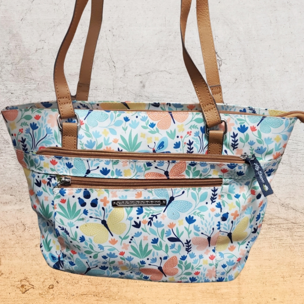 Lily Bloom Butterfly Blooms Kelsey Tote